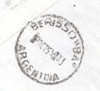 Argentina 1956 Sobre Circulado  Numero  123f 3