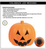 Calabaza Luz Led Pack X 2 Decoracion Adorno Halloween 1