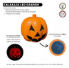Calabaza Luz Led Pack X 2 Decoracion Adorno Halloween 1