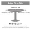 Manto De Mesa Redondo Ajustado, Impermeable, 91-112 Cm 6