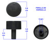 2 Perillas Hornalla / Timer Para Cocina Orbis Curva Gris S4 1