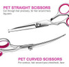 Set De Tijeras Profesional Para Peluqueria Canina Tinmarda 3