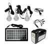 Kit De Iluminación C/ Batería Central Recargable Panel Solar 0