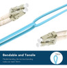 Cable De Conexion De Fibra Lc A Lc Multimodo Duplex  50/125 3