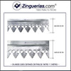 Flor De Lis Chapa Galvanizada - Ancho 25 Cm 1