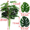 Planta Artificial Hoja De Tortuga O Monstera 72 Cm De Alto 1 4