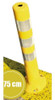 Poste Vial Demarcacion Poliuretano Plastico 75cm Reflectivo 1