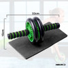 Rueda Doble Para Abdominales Fitness Gimnasio Manijas Caño 3