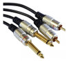 Cable Audio 2 Plug X 2 Rca  3m. Puresonic. Todovision 0