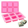 Molde Cuadrado De Silicona Para Hornear Pastel Jabon Vela 2