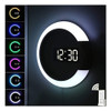 Reloj De Pared Led, Control Remoto De Alimentación Usb, Re. 0