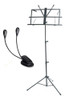 Combo Atril Plegable Luz Led Doble Clip 0
