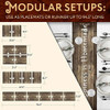 Trivetrunner: Trivet Runner Modular Decorativo 1 Camino De M 1