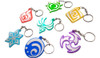 Pack X7 Llaveros Genshin Impact 3d Elementos 0