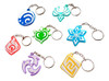 Pack X7 Llaveros Genshin Impact 3d Elementos 1