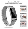 Malla Compatible Para Fitbit Charge 3, Gris 1