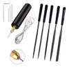 Mini Torno Usb Con Set 5 Limas Matricero Punta Acero 0