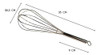 Batidor Manual Alambre Acero Reposteria Grande 35 Cm 1