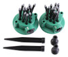 ~? 2pcs Multi-tips Césped Rociador Cabeza Boquilla Ajustable 0