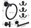 Set De 6 Accesorios Para Baño Negro Plussen -97ggjgyb 5