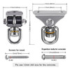Gancho Columpio Silencioso  Acero Inoxidable Resistente  2 U 6