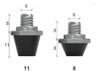 12 Tapones De Plástico + 14 De Aluminio Gilbert 1