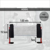 Red Ping Pong Profesional Ajustable Enrollable + 6 Pelotitas 2