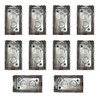 Combo 10 Cajas Chapa Electricidad 5x10 Luz Rectangulares 0