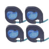 4pk De Plástico Cinta Compatible Para Dymo Letra Tag Qx50 Lt 0