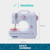 Maquina Coser Portatil Electrica Mini Luz Led 12 Puntadas 1
