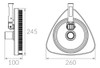 Limpiafondo Barrefondo Triangular Vulcano C/cepillo Mod11000 5