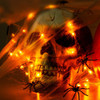 Decoracin De Halloween Makion, Cadena De Luces Naranjas, Paq 5