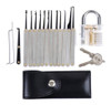 12pcs Claro A Práctica Transparente Lock Cerrajero Herramien 0