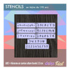 Stencil Decorativo Abc+números 2,5cm Altura De La Fuente 1