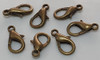 10 Mosquetones Color Bronce 15 Mm  Para Armar Pulseras 1