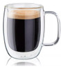 Taza De Café 350ml En Vidrio Con Aislamiento De Doble Pared 0