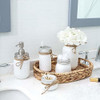 Mkono Mason Jar Set De Accesorios De Baño Masonjars Pintados 1