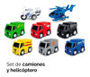 Set De Camiones Y Helicoptero 1