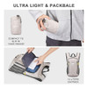 Mochila Para Senderismo Pequena De 12l Plegable Beige 3