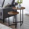 Mesa Nido Circular En V Estilo Industrial 3