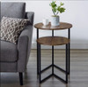 Mesa Nido Circular En V Estilo Industrial 6