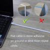 Cat 8 Ethernet Cable 50 Ft White Flat 40gbps High Speed Shie 4