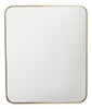 Espejo Rectangular Selecta Bordes Dorados Redondeado 51x61cm 0