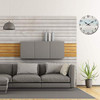 Reloj De Pared Redondo Decorativo De Madera Silencioso Que N 4