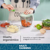 Triturador Cortador Manual Picador Ajo Vegetales Cocina 4
