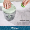 Triturador Cortador Manual Picador Ajo Vegetales Cocina 6