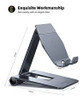 Soporte Plegable De Aluminio Para Telefono Celular - Gris. 4