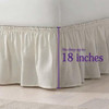Falda De Cama Con Volantes Sólidos Envolventes Easyfit, Tama 3