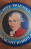 Antigua Caja De Lata Mozartkugeln Hofbauer Litografía Buena 5