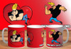 Taza Johnny Bravo Personajes De Tv De Ceramica 1